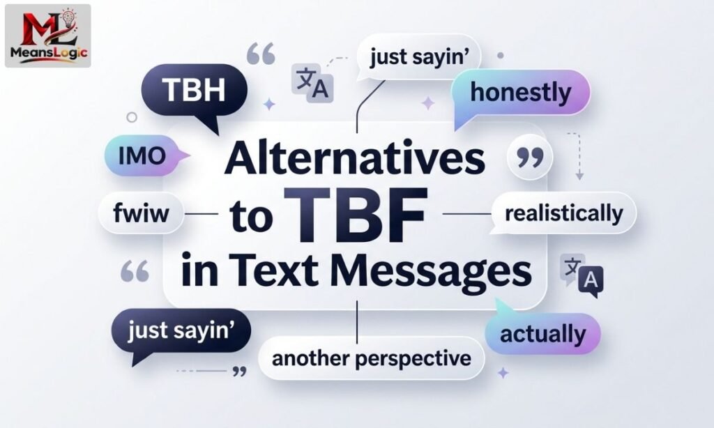 Alternatives to TBF in Text Messages