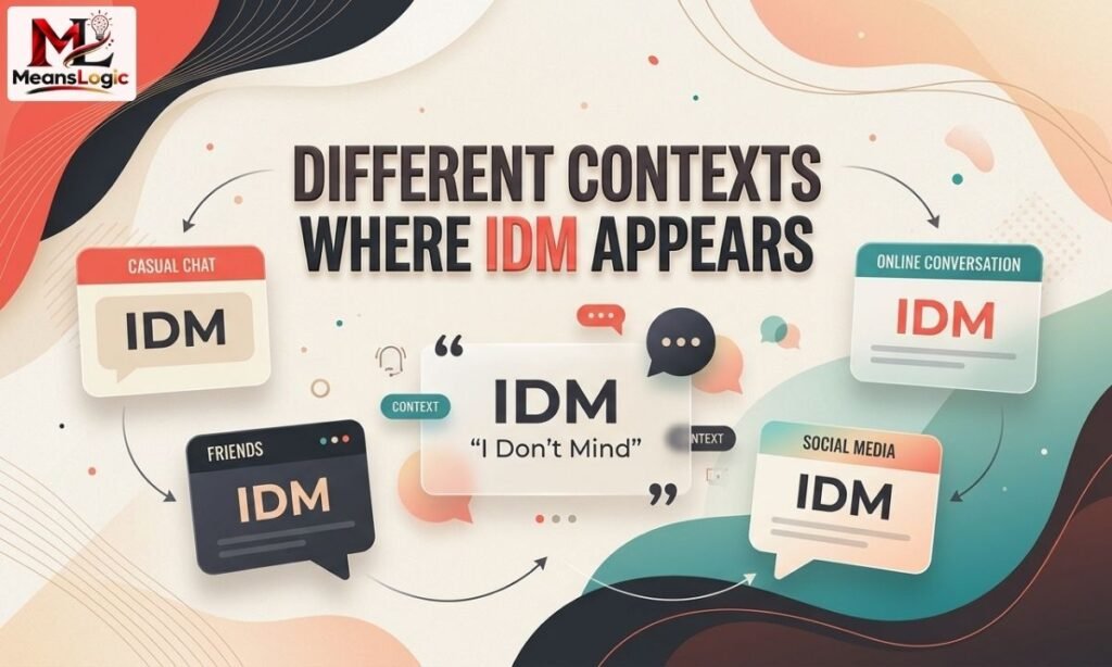 Different Contexts Where IDM Appears