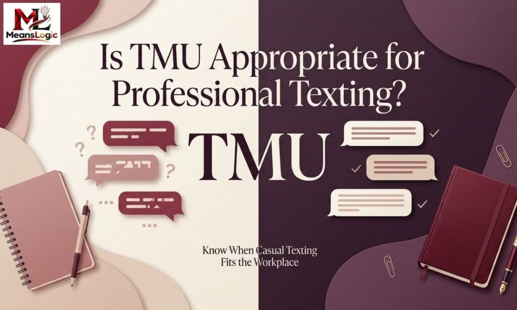Is TMU Appropriate for Professional Texting