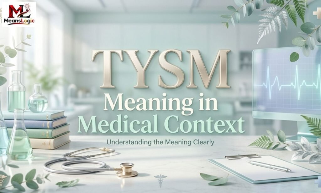 TYSM Meaning in Medical Context