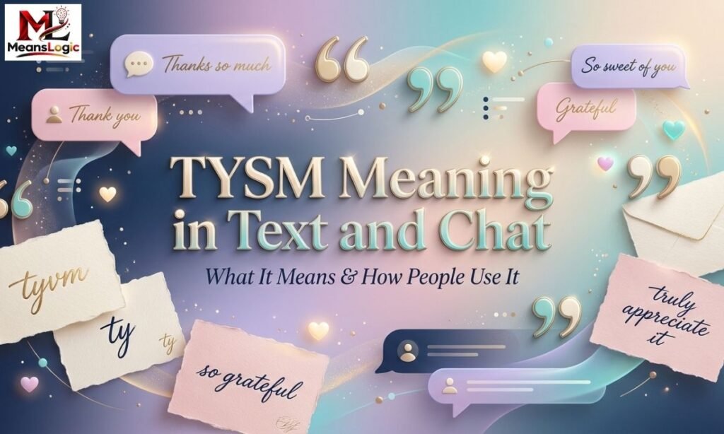 TYSM Meaning in Text and Chat