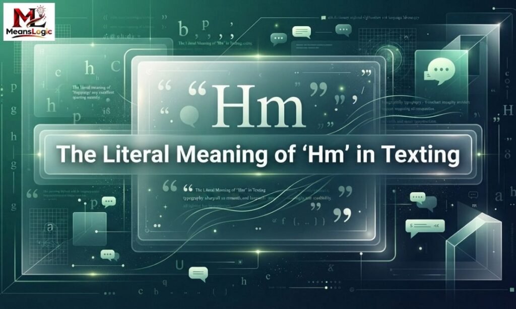 The Literal Meaning of “Hm” in Texting