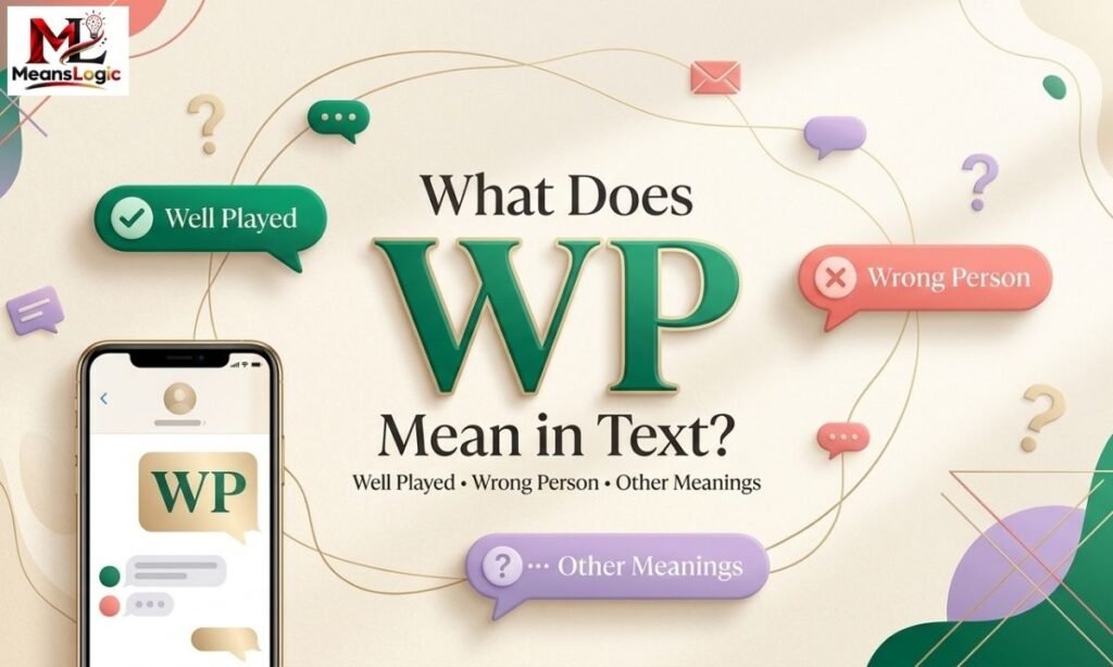What Does WP Mean in Text