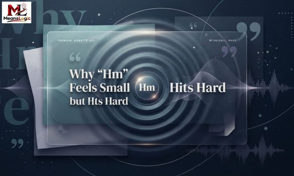 Why “Hm” Feels Small but Hits Hard